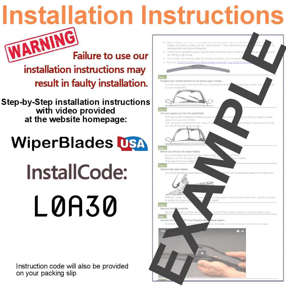 2020 Cadillac XT4 Wiper Blades (Set of 3) w/Rear Wiper - Exclusive Design