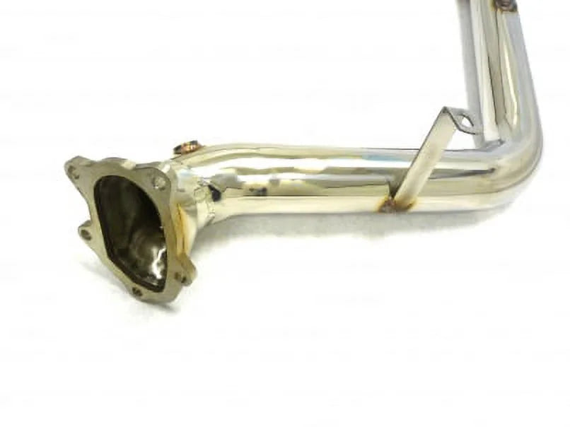 Stylish Stainless Steel Flex Pipe Fitment For 2002 thru 2005 Subaru WRX EJ20T 2.0L By OBX-RS