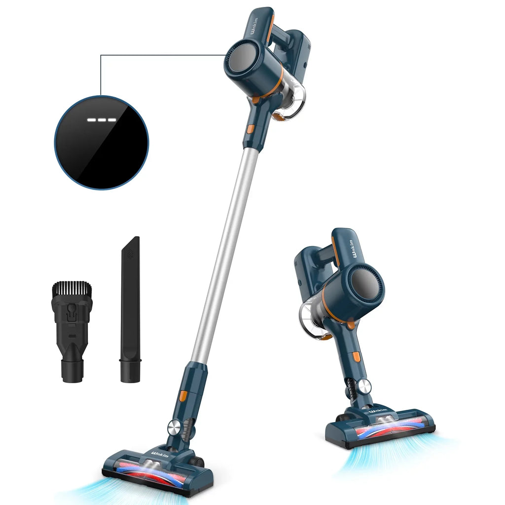 Stylish Wnkim Cordless Vacuum Cleaner, 6-in-1 Stick Vacuum with 2200 mAh Battery, Powerful Lightweight Vacuum Cleaner up to 35 Mins Runtime, for Home Hard Floor Carpet Pet Hair, M5
