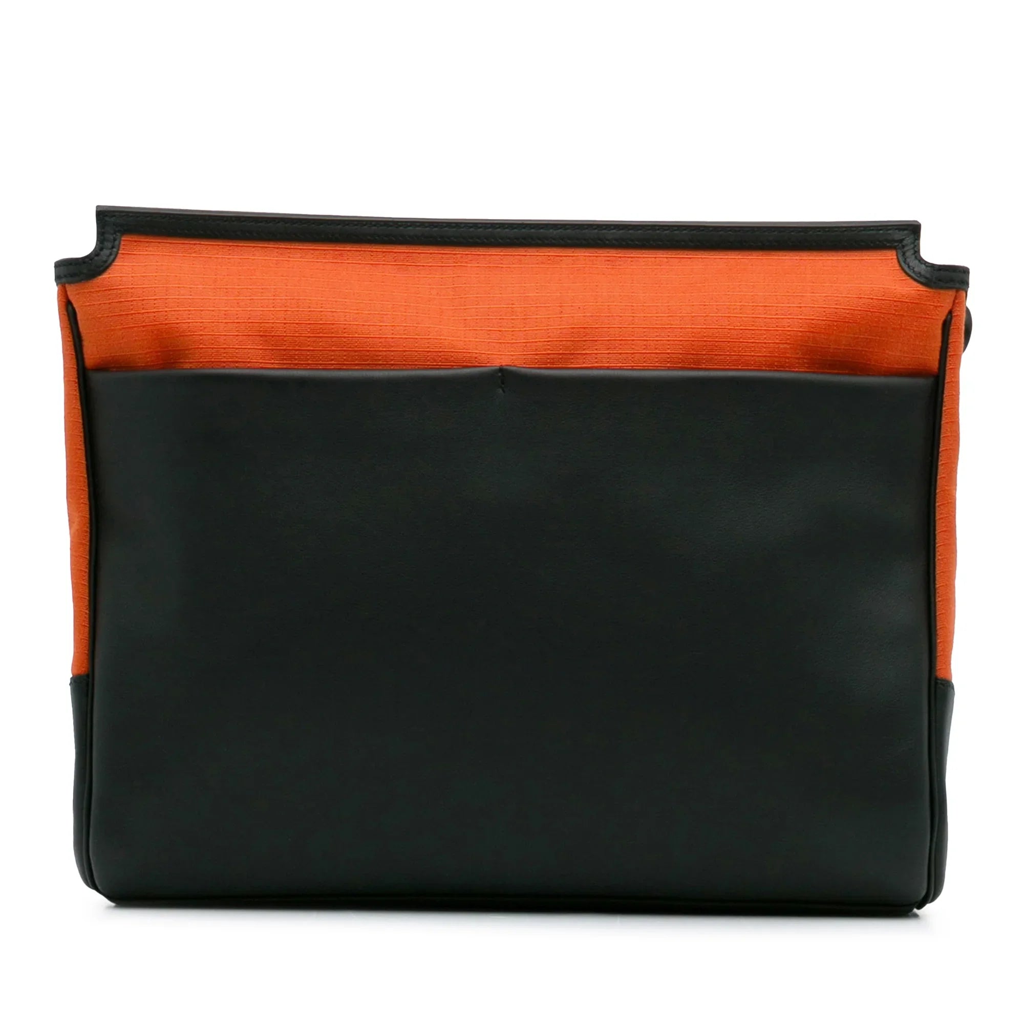 Pre-Owned Authenticated HermÃ¨s Allback Messenger Bag Canvas Fabric Orange Crossbody Bag Unisex (Good) - Exclusive Design