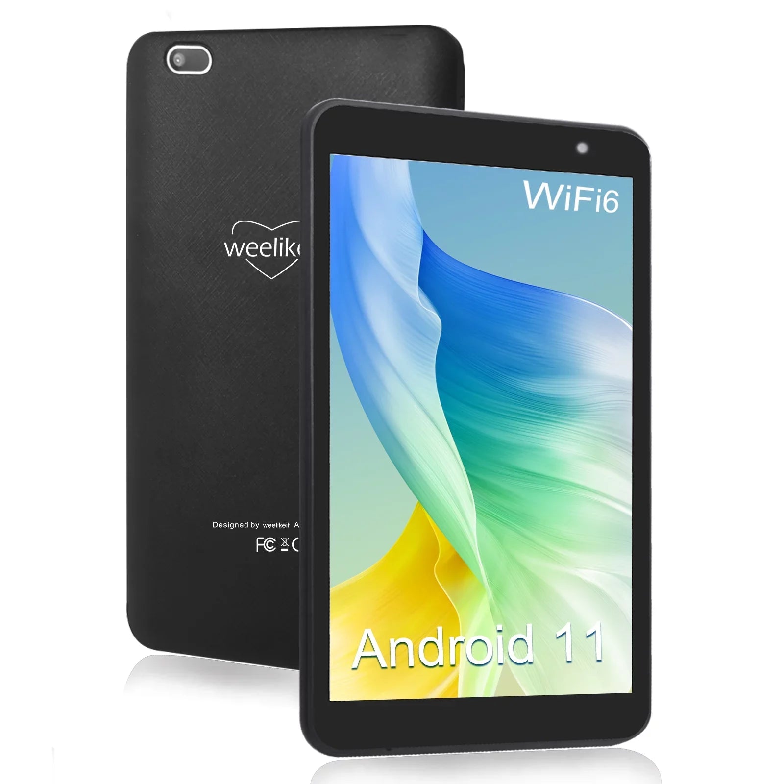 weelikeit Tablet 8 inch Android 13 Tablets with WiFi, Quad- Processor Tablet PC with 4(3+1)GB RAM 32GB ROM, 1280x800 IPS Display, Dual Camera, Bluetooth5.0(Black) - Exclusive Design
