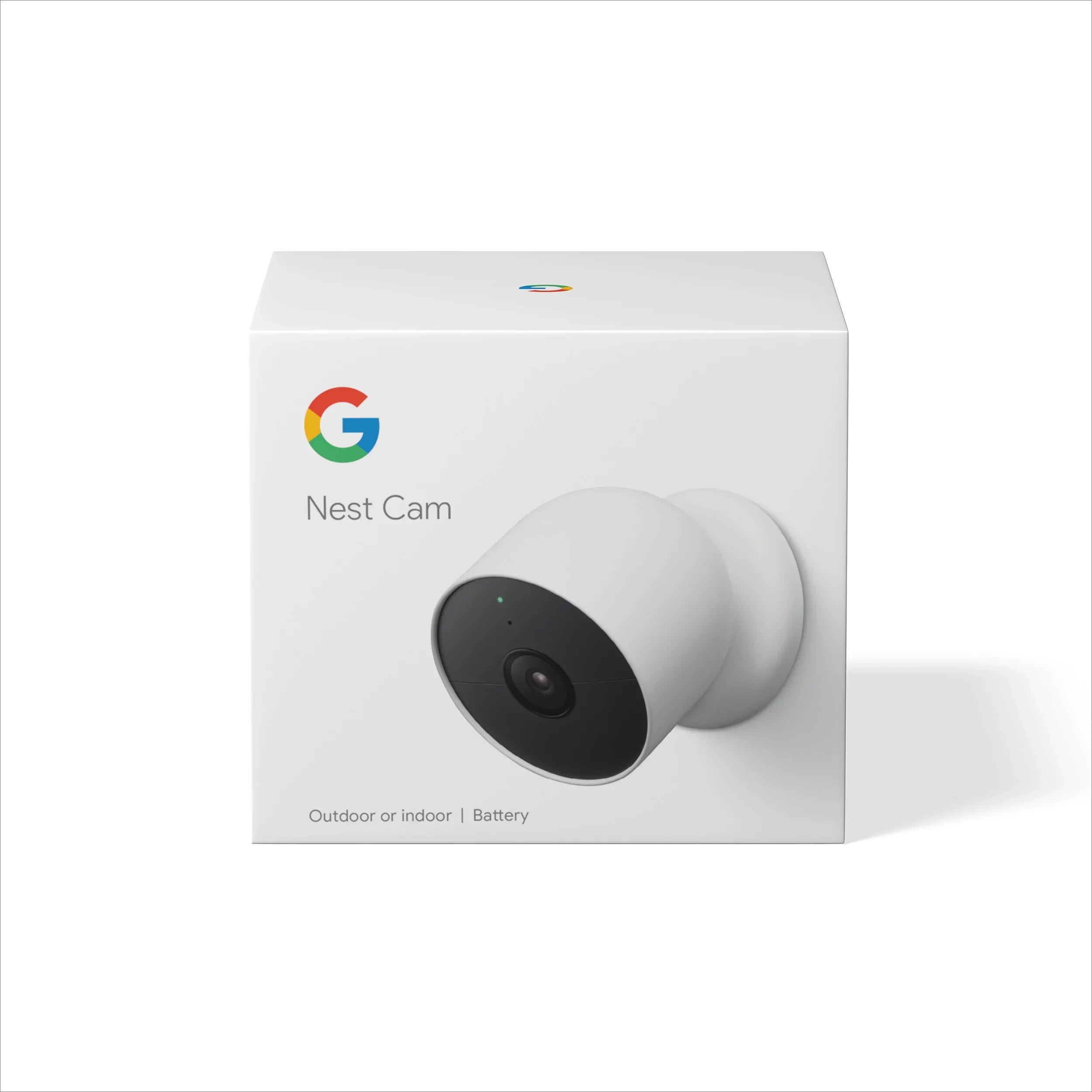 Stylish Nest Camera (outdoor or indoor, battery) 1pk White