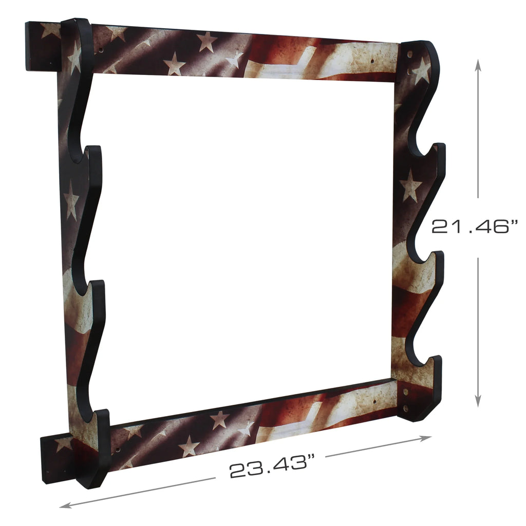 Stylish Rush Creek Creations Indoor 3 Rifle/Shotgun Wall Storage Display Rack Americana Finish - Convenient Easy Assembly