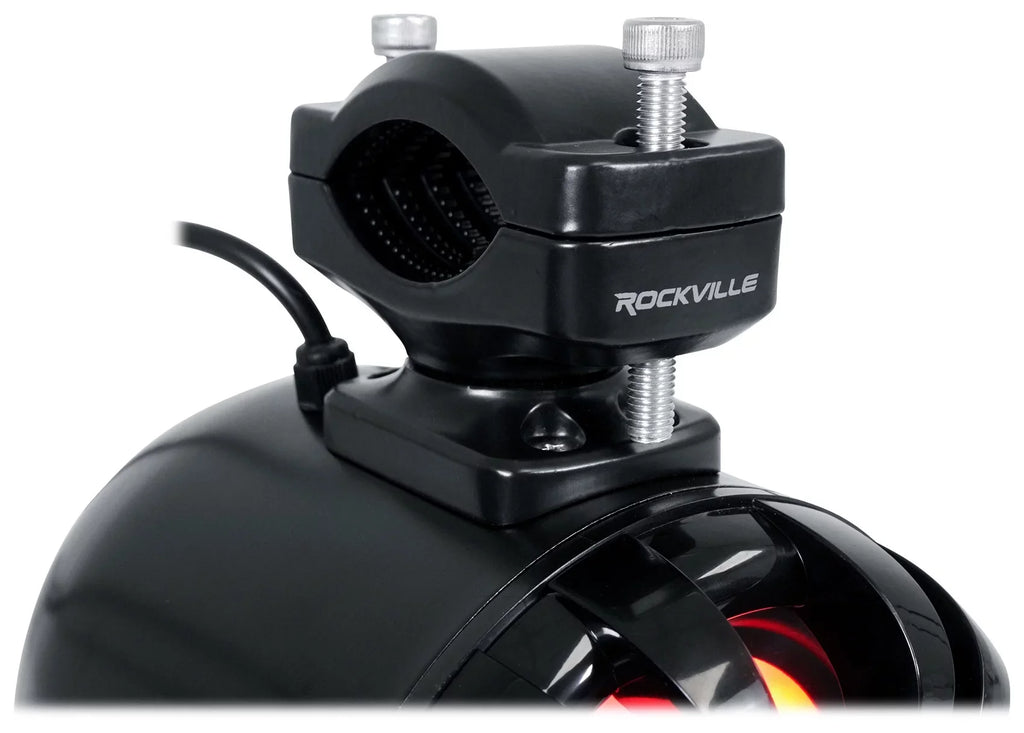 (2) Memphis Audio RZR65FE Pods+LED Tower Speakers+Amp For 2014+ Polaris RZR - Exclusive Design
