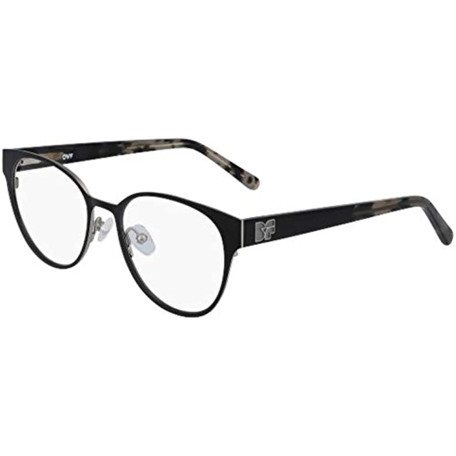 Stylish NEW Diane von Furstenberg DVF 8071 001 Black Eyeglasses 50mm with DVF Case