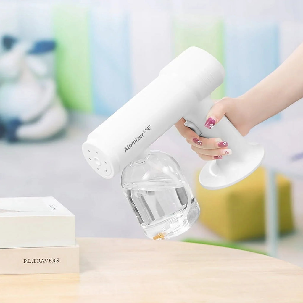 New 500ml Wireless Charging Nano Atomization Disinfection Spray Sprayer Sanitizer Machine Ce Household Portable Sprayer Machine Blue Light Steam Spray Disinfection Large Capacity Wide Range of Uses - Exclusive Design