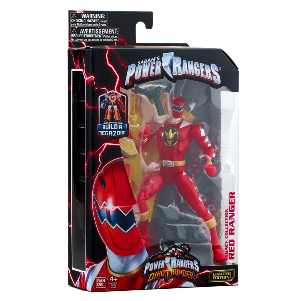 Bandai Power Rangers Legacy Collectable 6.5 inch Figure Dino Thunder Red - Exclusive Design