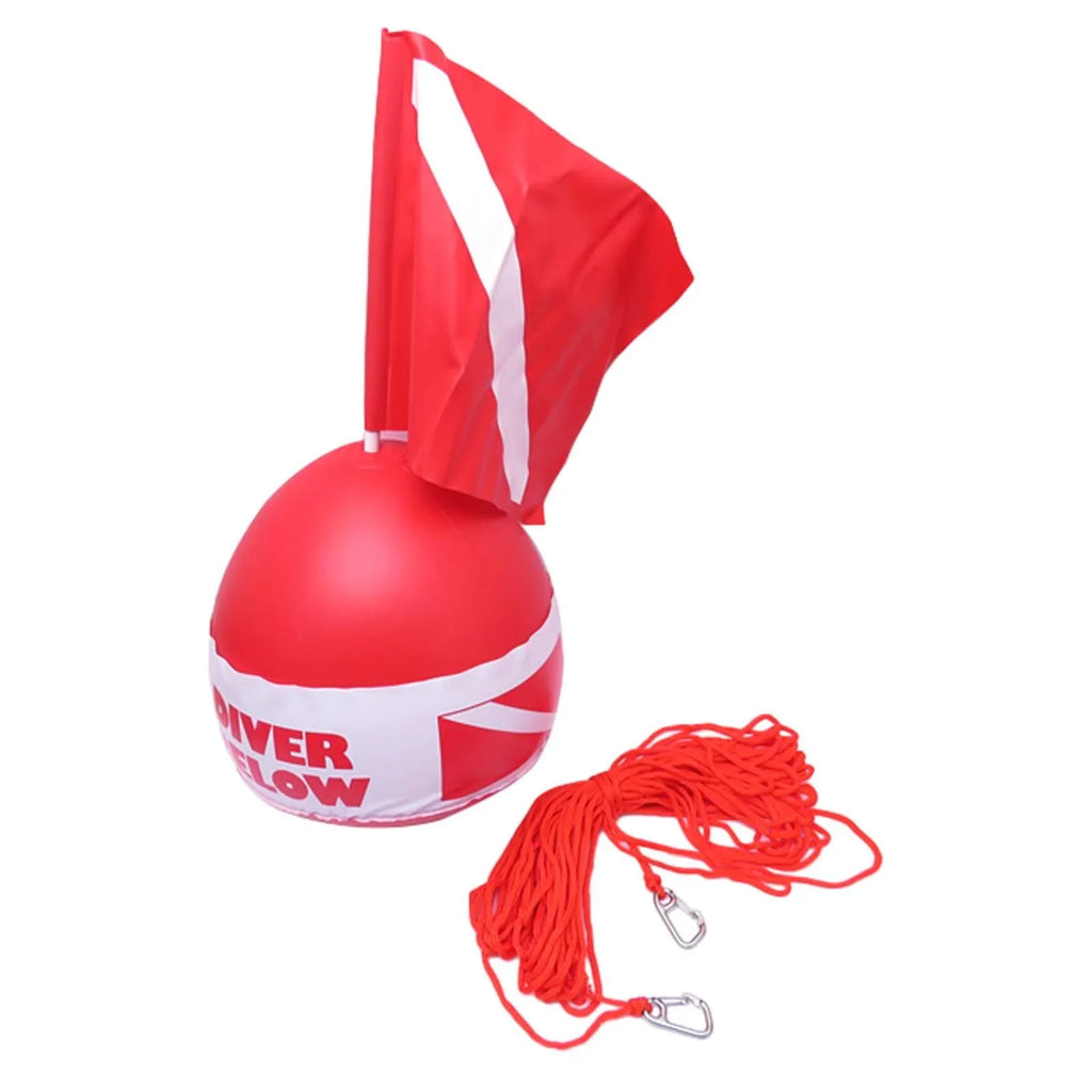 AMLESO Dive Flag Float Buoy Dive Flag High Visibility Float , Inflatable Floater for Surface ing, Underwater Exploration, Fishing