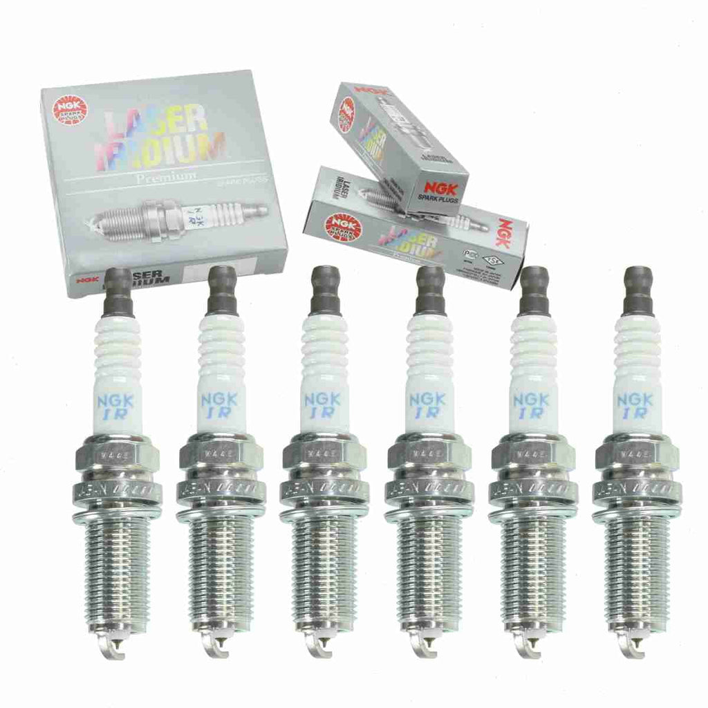 Stylish 6 pc NGK 6481 Laser Iridium Spark Plugs for 22401AA630 31216183 31216184 4506 4704 FR7NI33 IKH20TT LR005483 PKH20TT Ignition Wire Secondary Fits select: 2004-2008 SUBARU FORESTER