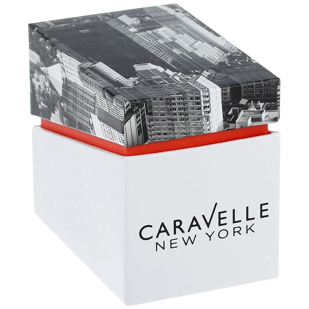 Stylish Caravelle Ny Women's New York Brown Dial Rose Gold Tone Ion Plated Stainless Steel Movement: Quartz