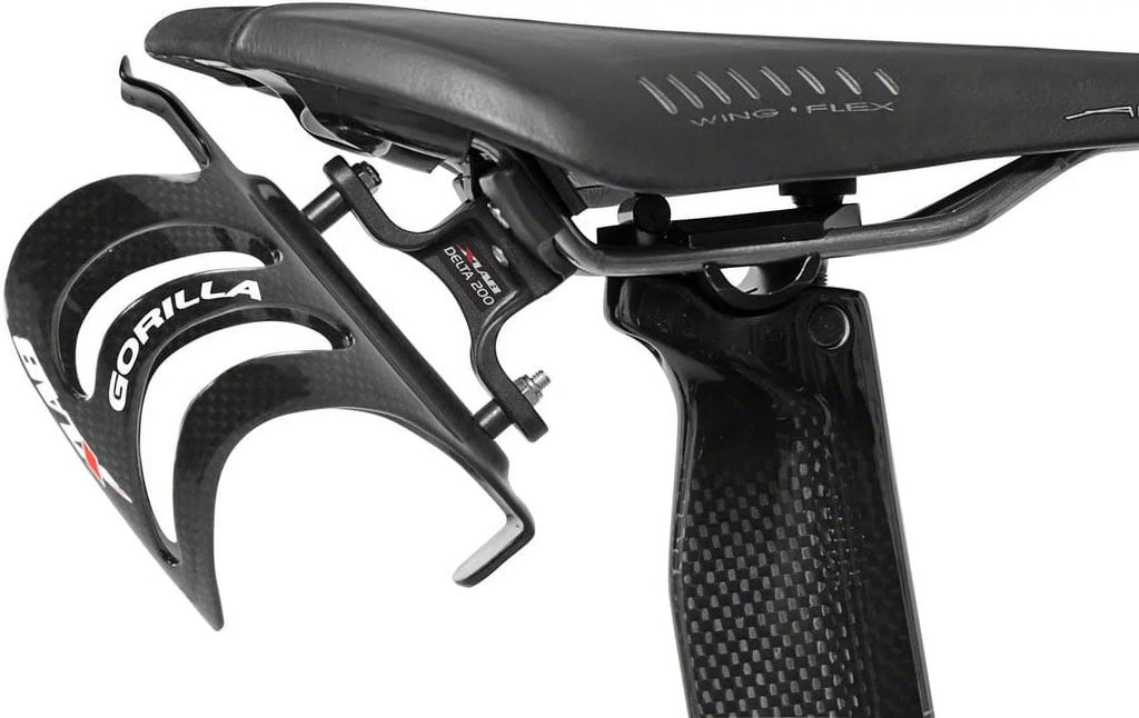 Stylish XLAB Delta 200 Rear Water Bottle Cage Black Saddle Mount Aero Bicycle Parts