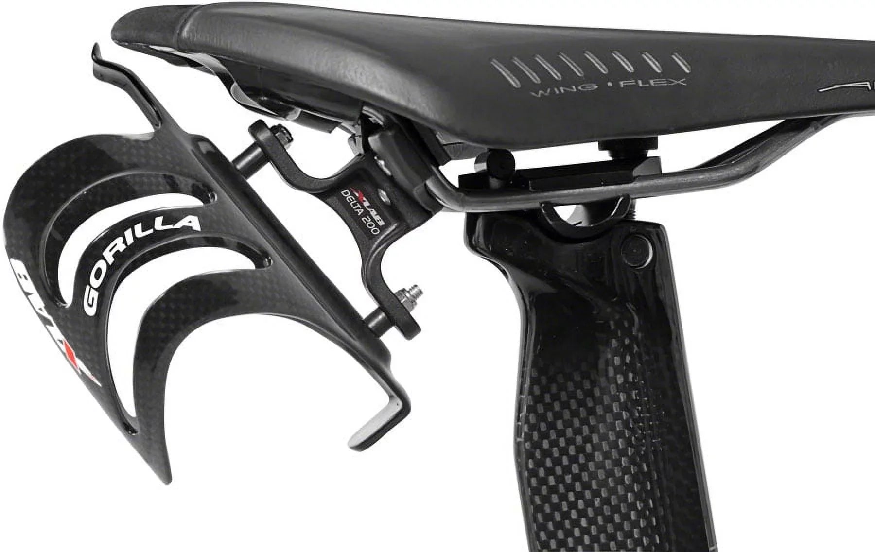 Stylish XLAB Delta 200 Rear Water Bottle Cage Black Saddle Mount Aero Bicycle Parts