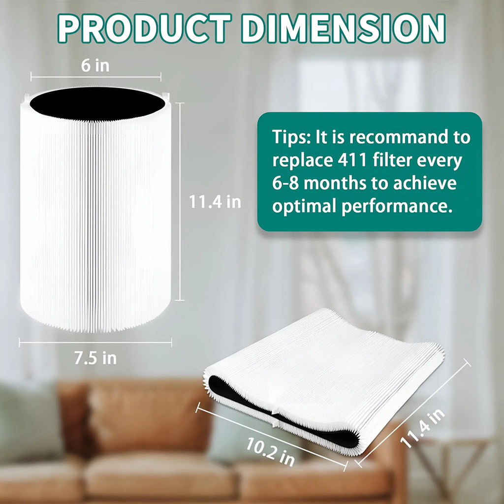 Stylish AMI PARTS Blue Pure 411 Replacement Filter for Blue Pure 411, 411+ & Mini Air Purifier