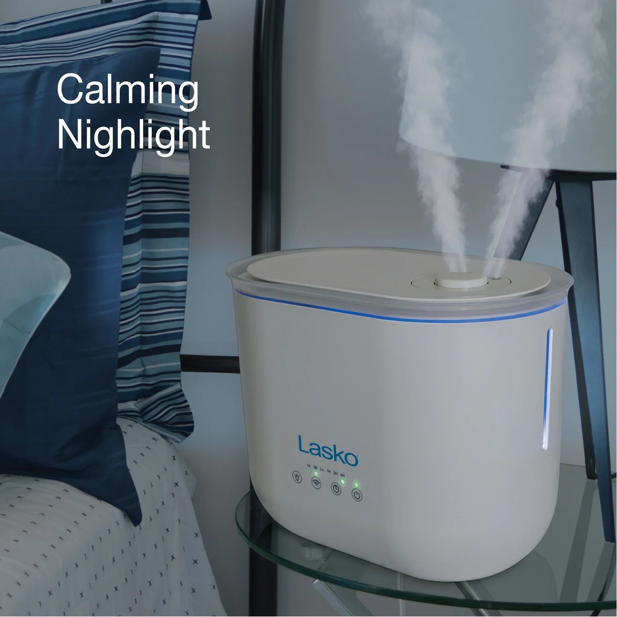 Lasko 0.92 Gallon, 18-Hour Cool Mist Ultrasonic Humidifier with Timer, 370 Sq. ft., UH250 - Exclusive Design