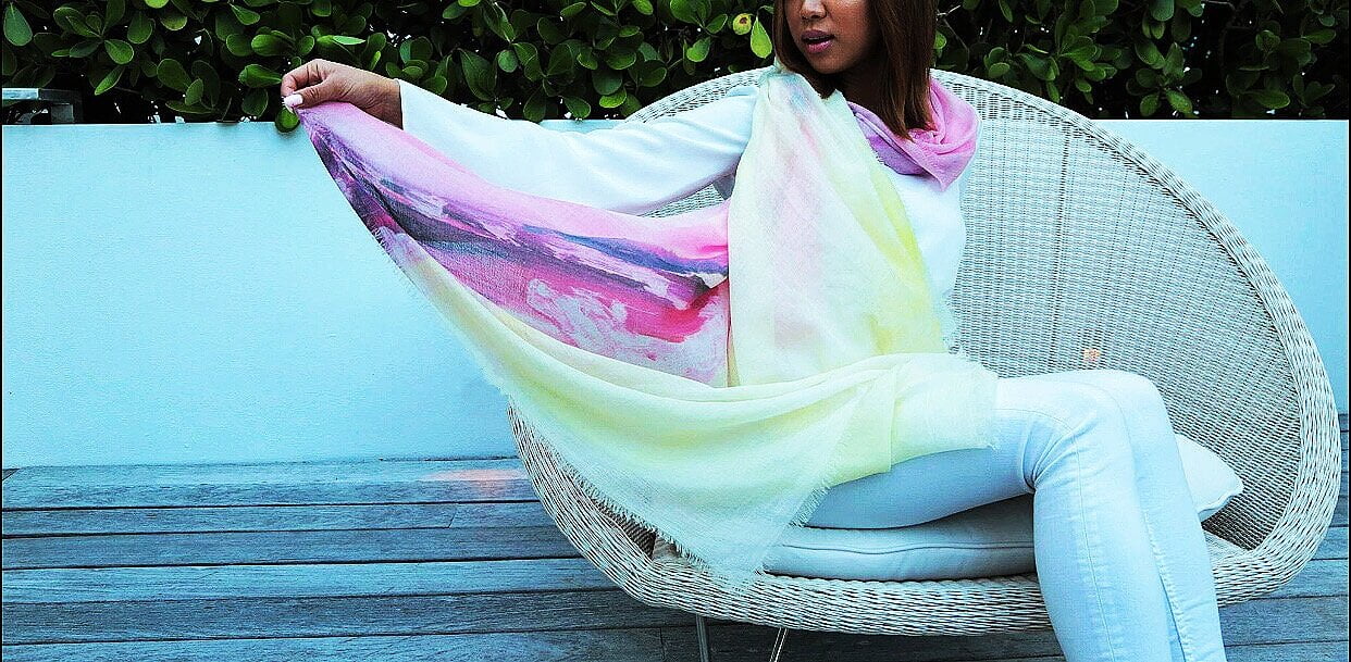 Ditch Plains 01 - 100% Cashmere Scarf by James Paul Cheung
