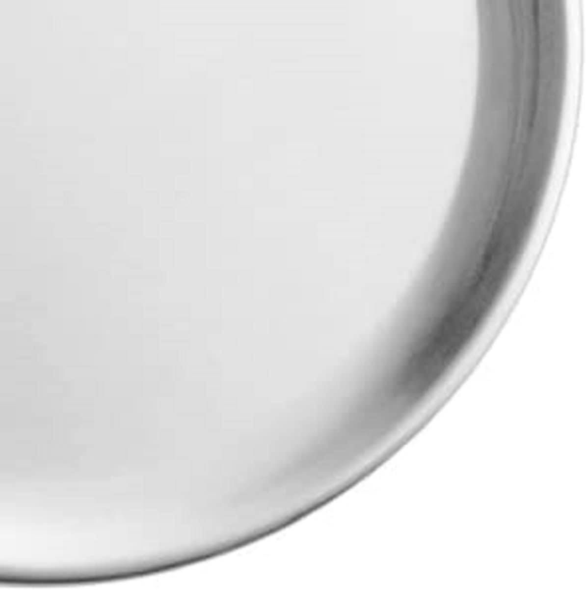 Stylish TrueCraftware- Set of 6 Aluminum 8â Pizza Tray Pan Coupe Style - Bakeware Round Pizza Pan Pizza Tray Baking Tray Round Baking Tray for Home Kitchen Pizzeria & Restaurants