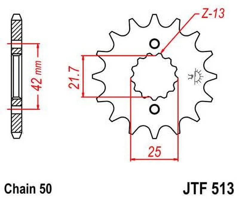 Front & Rear Sproket Kit for YAMAHA SR500 2J2,48U,4E6,4F9,1RU,48T,3EB1 78-91 JT Sprockets
