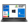 Stylish Vostro Business Laptop, 13.3" 300nits FHD 1080p, 11th Gen i7-1165G7, NVIDIA MX350 Graphics, 8GB LPDDR4 RAM, 256GB NVMe PCIe SSD, Backlit KB, FP Reader, Win 10 Pro (used)
