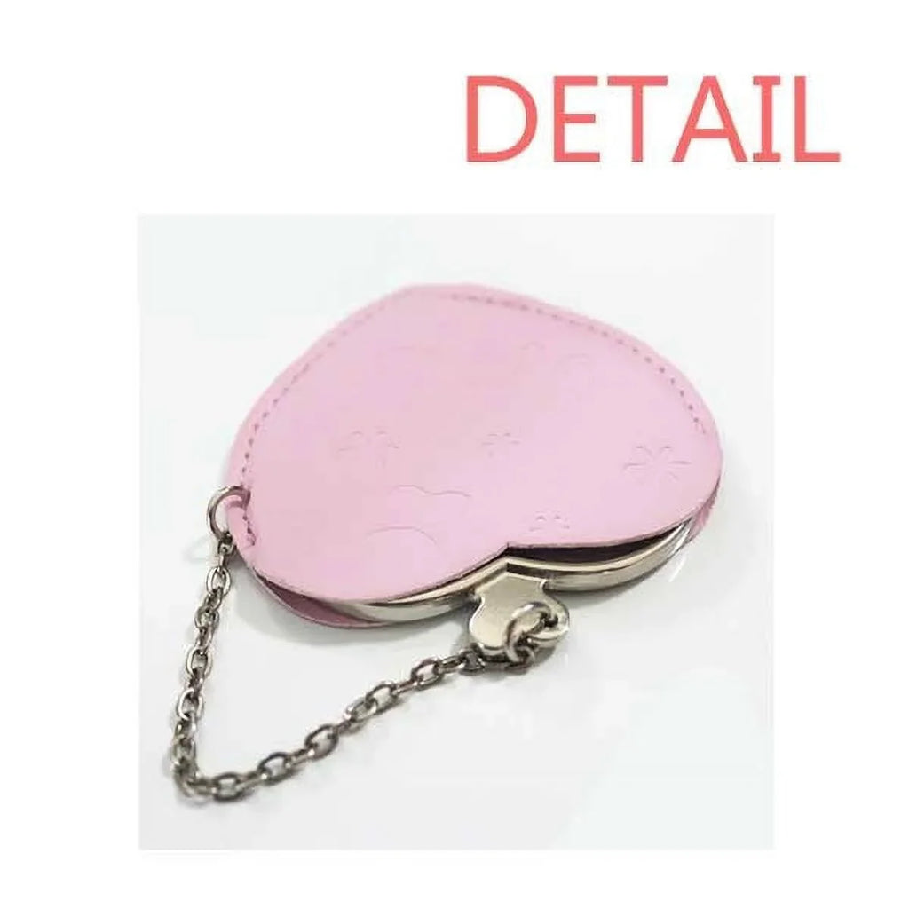Stylish Famous Poetry Quote My Heart Joy Mirror Travel Purse Makeup Heart Pink