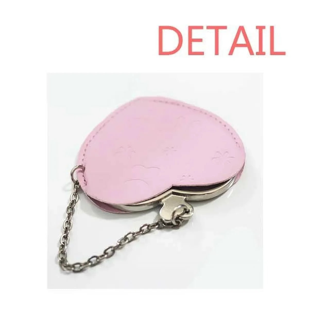 Stylish Famous Poetry Quote My Heart Joy Mirror Travel Purse Makeup Heart Pink