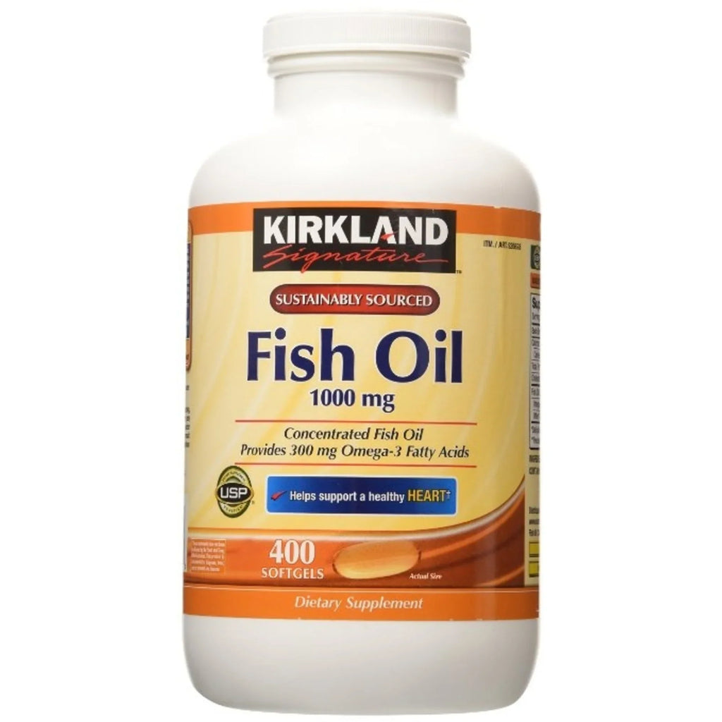 Stylish Kirkland Signature Fish Oil 1000mg - 400 Softgels