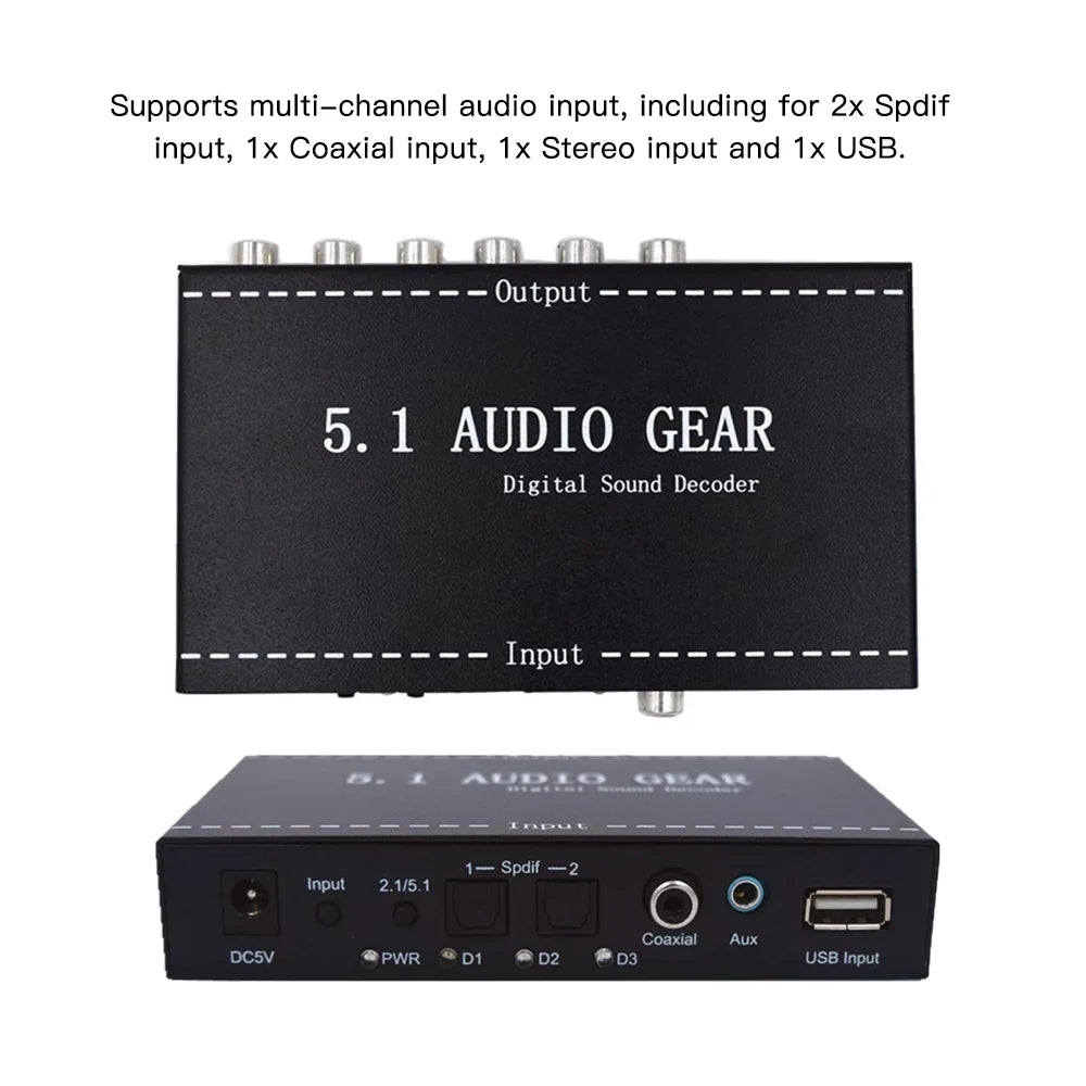 Apexeon Digital Audio Decoder,Dolby US 3.5mm Audio Output Sound Decoder Audio Output Support Dolby Converter 3.5mm Audio Decoder Audio Converter Audio Sound Decoder Audio Converter 3.5mm Ajcoflt - Exclusive Design