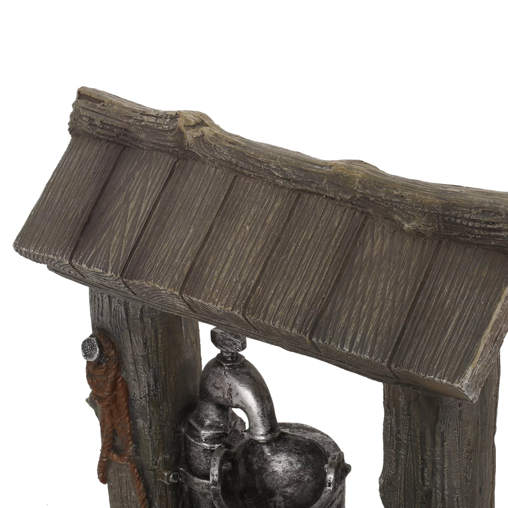 Stylish Noble House Berrien Outdoor 3-Tier Bucket Fountain, Brown and Gray