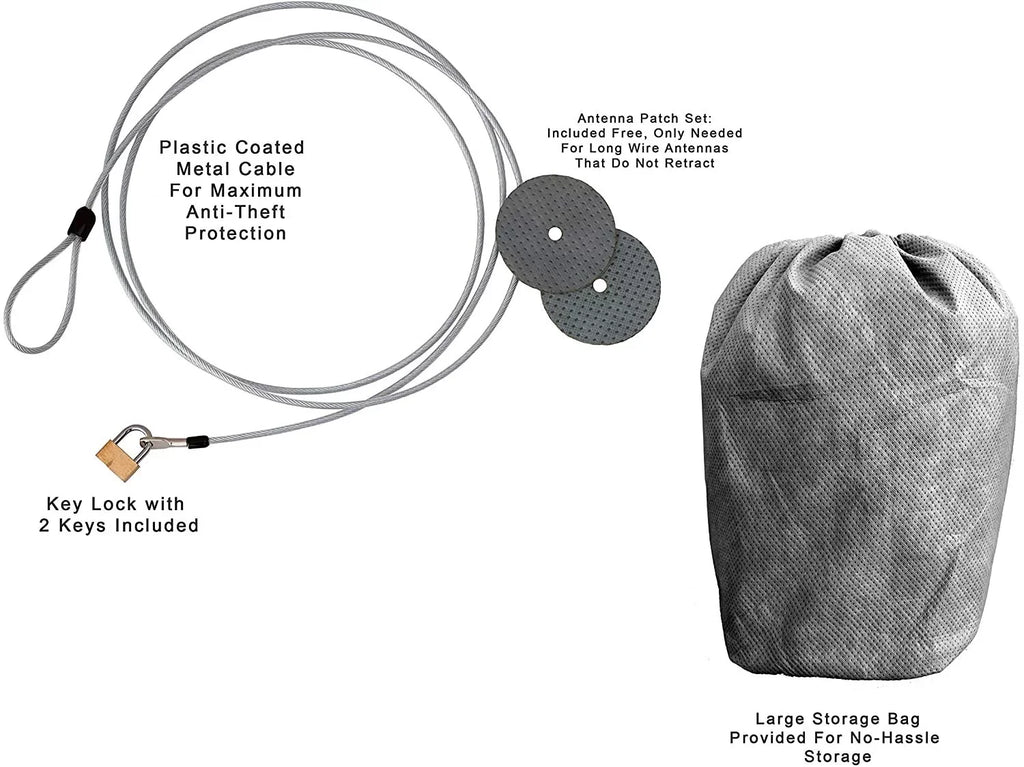 Weatherproof SUV Cover Compatible With 2016 Volvo XC60 - Outdoor & Indoor - Protect From Rain Water, Snow, Sun - Durable - Fleece Lining - Includes Anti-Theft Cable Lock, Storage Bag & Wind Straps