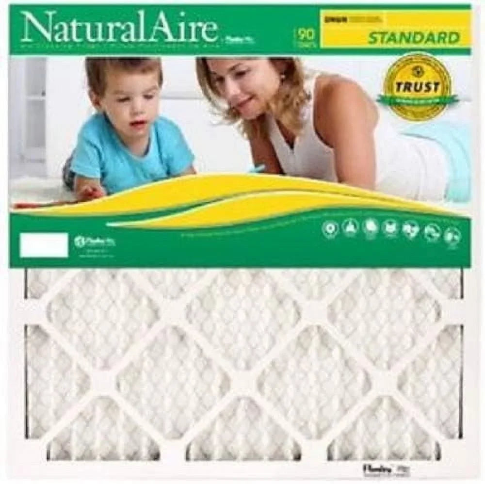 Stylish Standard Pleated Air Filter, 90 Days, 21X21x1-In.
