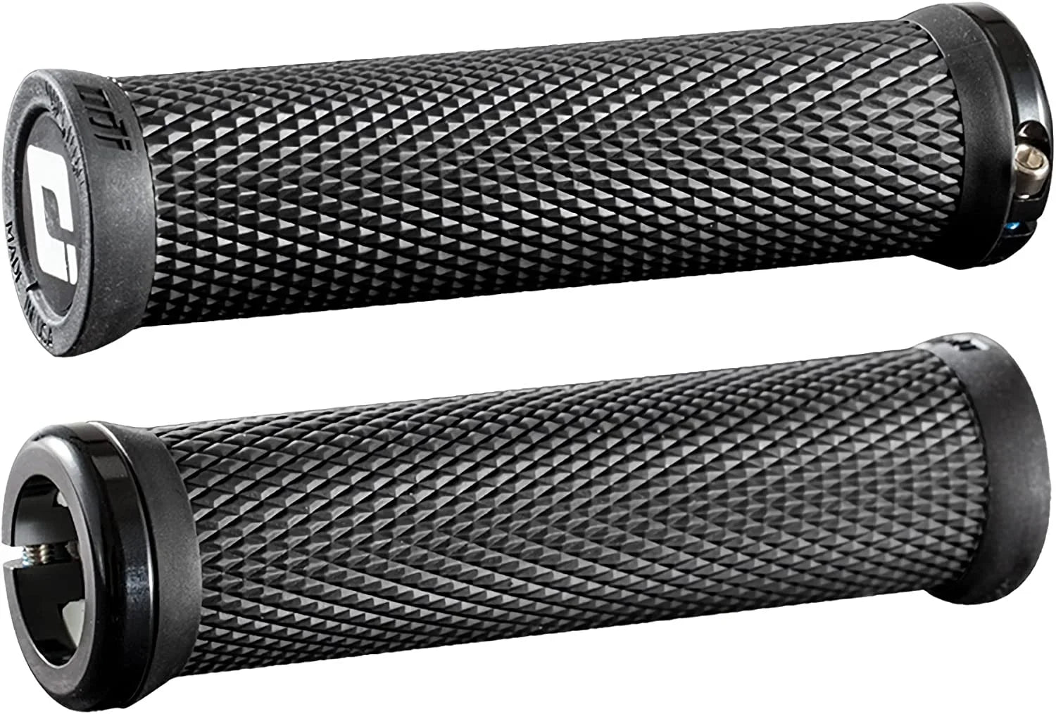 ODI Elite Motion Grips - Black, Lock-On 130mm Length Flangeless Bike Bicycle