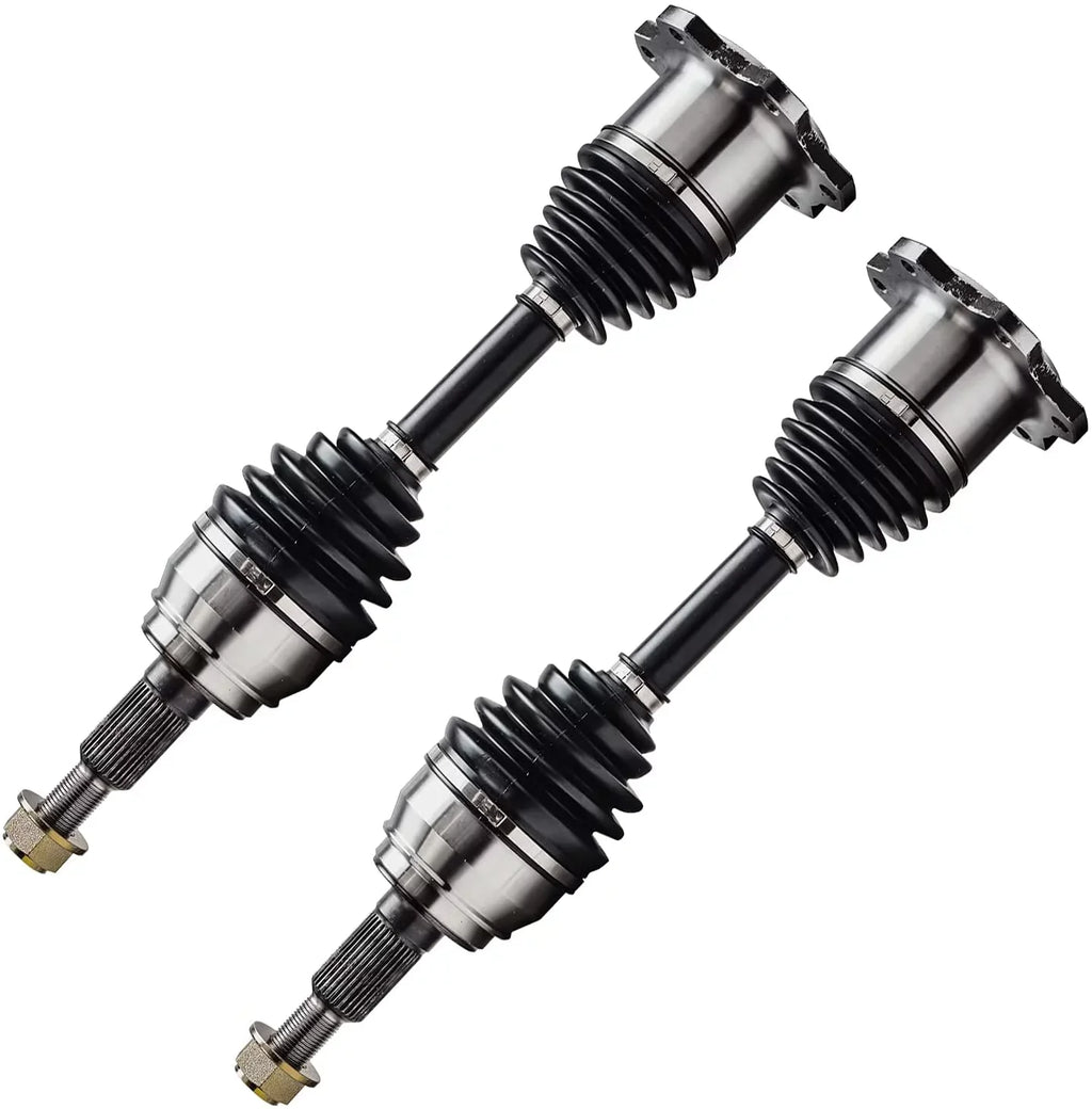 Detroit Axle - 4WD Front CV Axle Shafts Replacement for Chevy GMC K1500 K2500 Pickup Tahoe Yukon Fits select: 1999-2000 CHEVROLET SILVERADO C1500, 2005-2006 CHEVROLET SILVERADO K1500 - Exclusive Design