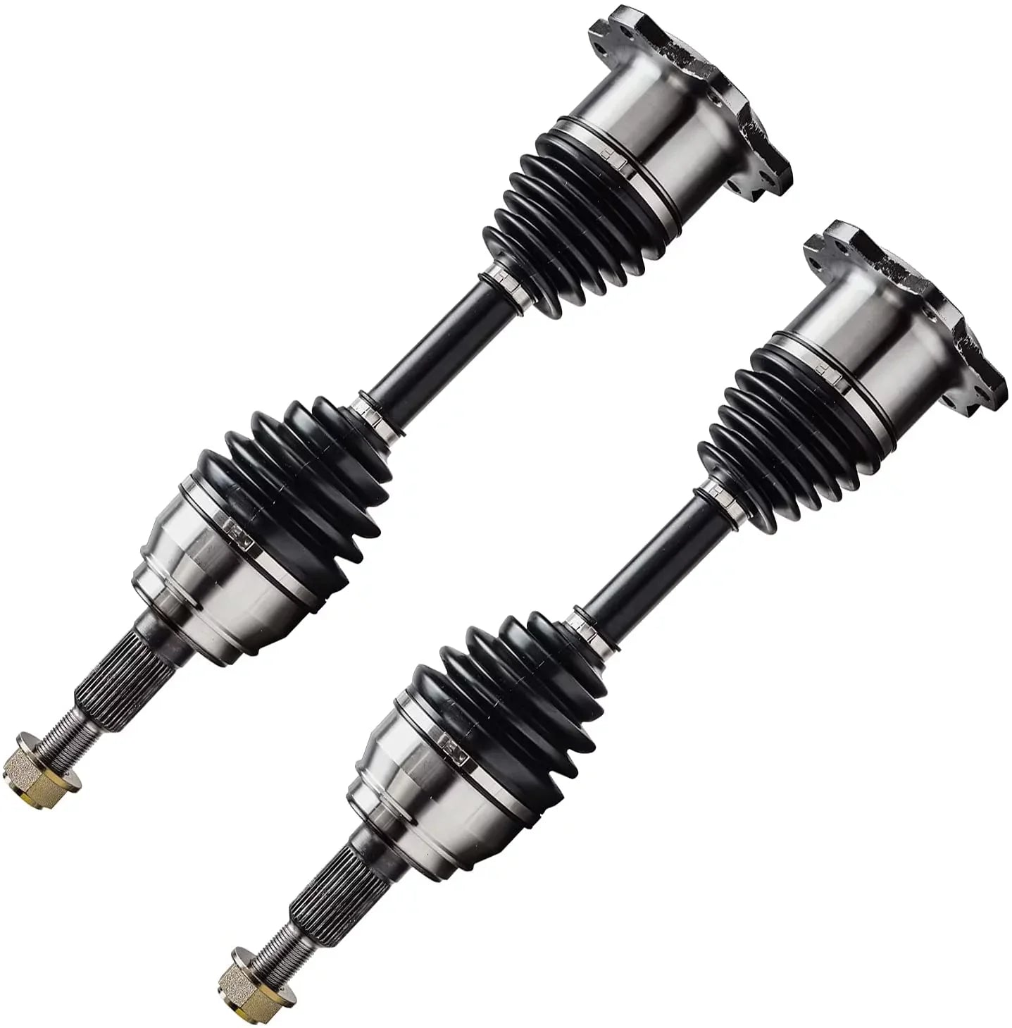 Detroit Axle - 4WD Front CV Axle Shafts Replacement for Chevy GMC K1500 K2500 Pickup Tahoe Yukon Fits select: 1999-2000 CHEVROLET SILVERADO C1500, 2005-2006 CHEVROLET SILVERADO K1500 - Exclusive Design