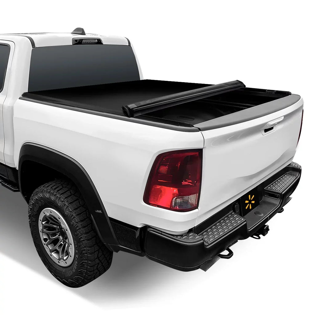 Auto Drive Soft Roll up Truck Bed Tonneau Cover Fits 94-10 Dodge Ram 1500 2500 3500 / 11-18 Ram 1500 2500 3500 8Ft Bed - Exclusive Design