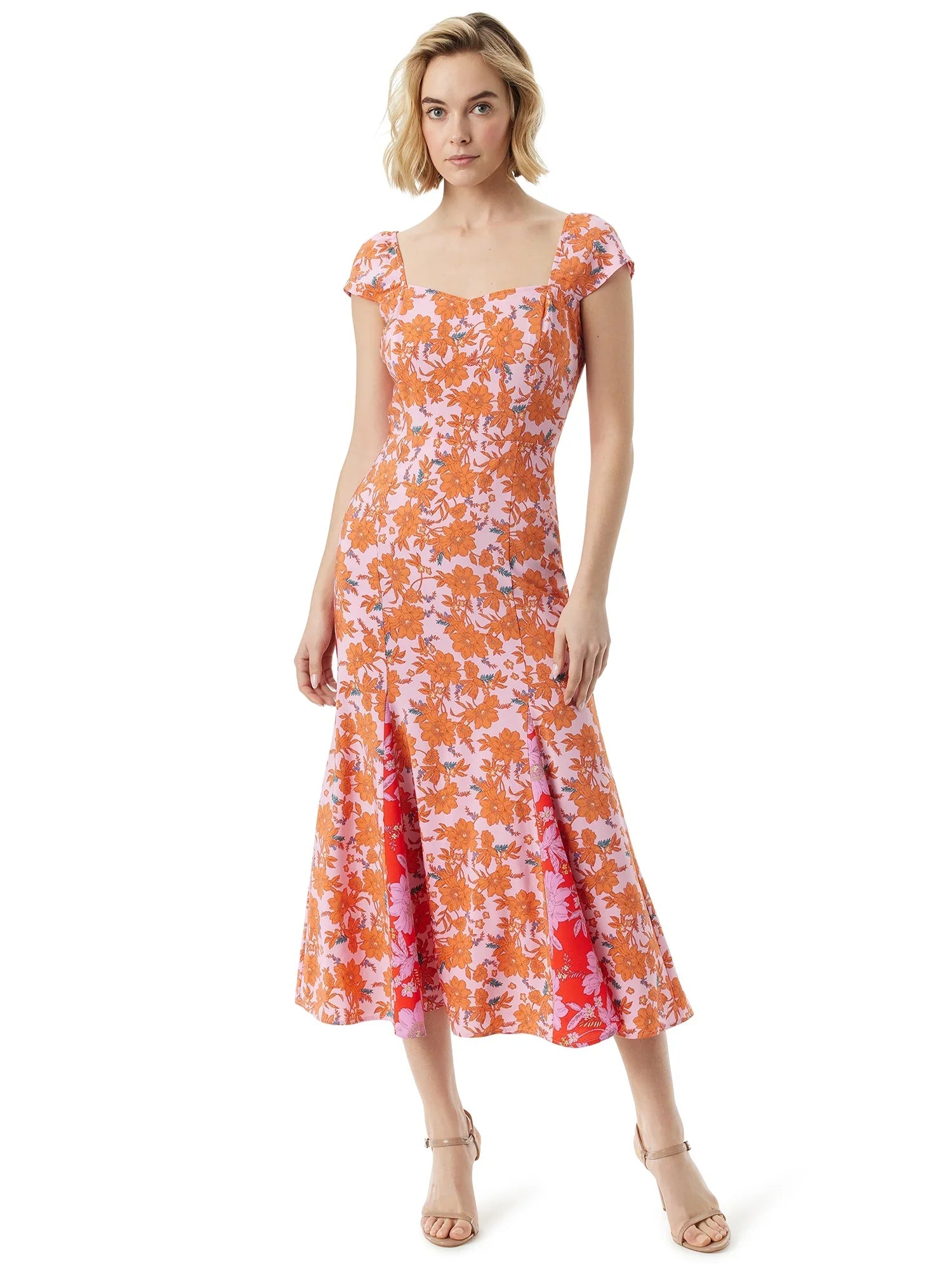Stylish Jessica Simpson Women's Flare Cap Sleeve Dress