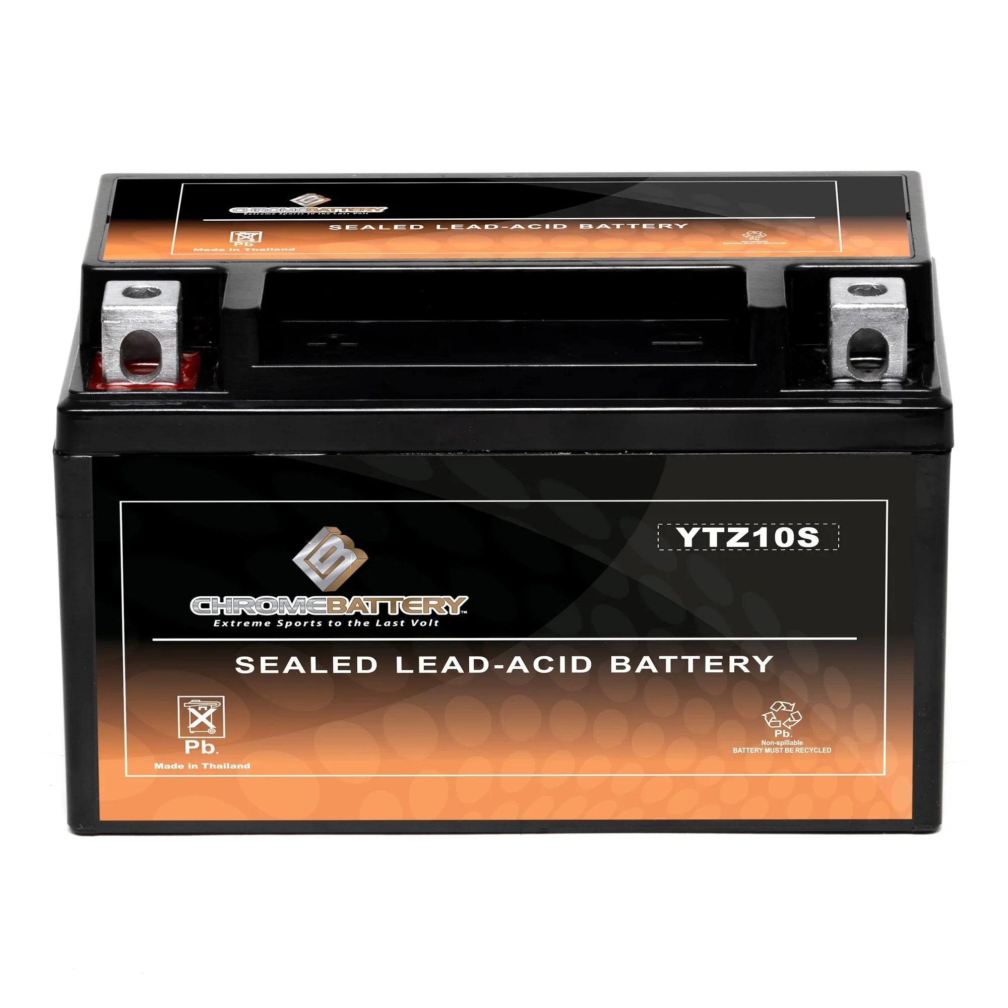 Chrome Battery Ytz10s-bs (ytz10s 12 Volts,8.6 Ah, 190 Cca) Motorcycle Battery for Suzuki Gsx-r1000, A 1000 Cc Years (2005 - 2017)