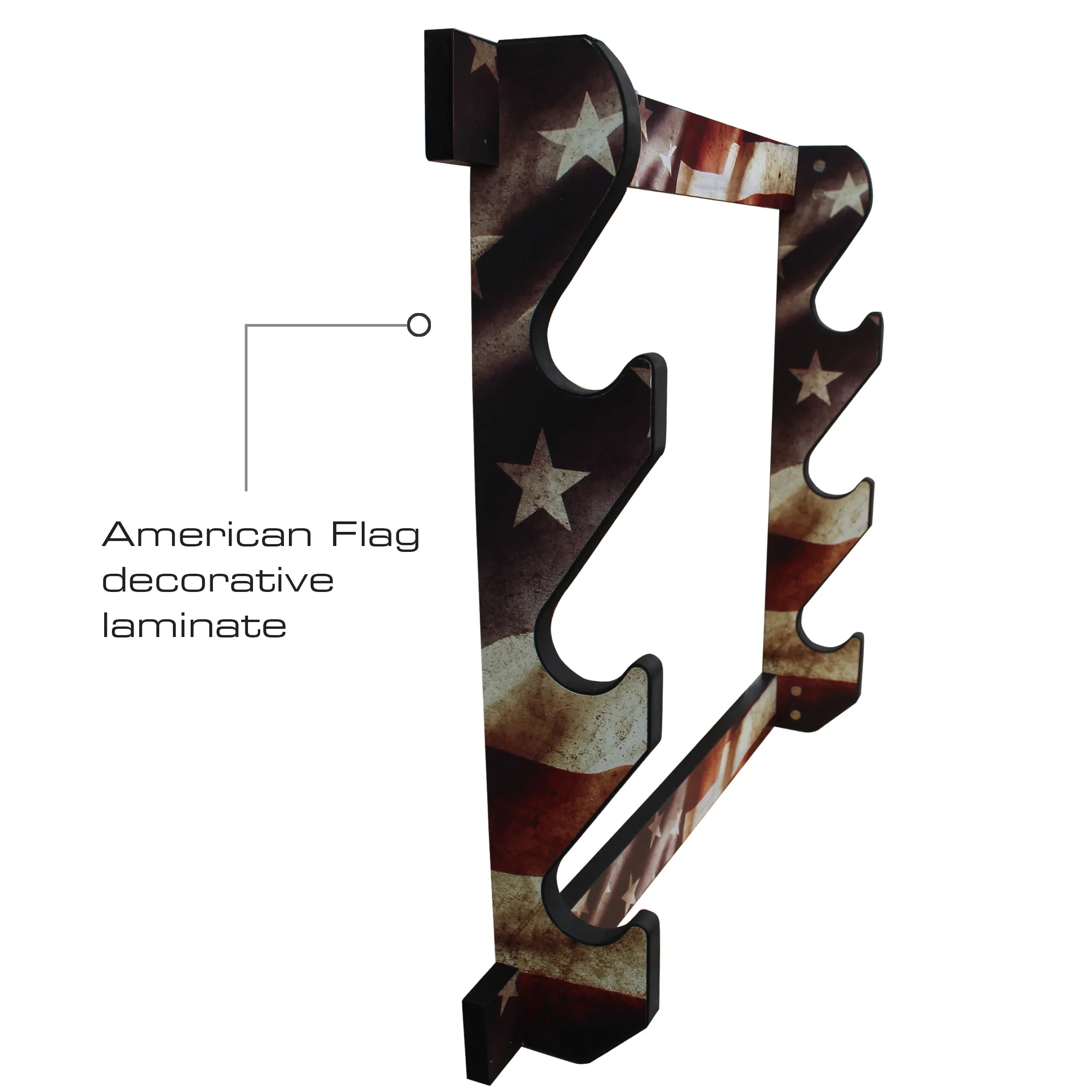 Stylish Rush Creek Creations Indoor 3 Rifle/Shotgun Wall Storage Display Rack Americana Finish - Convenient Easy Assembly