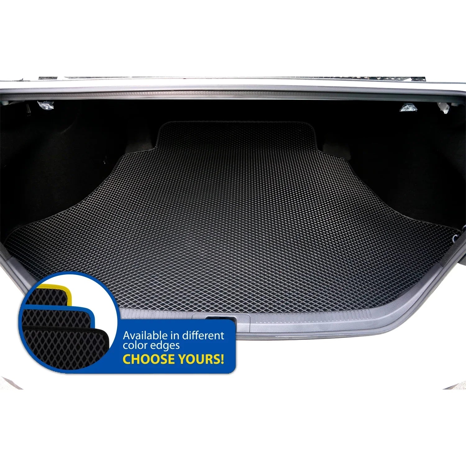 Stylish Goodyear Custom Fit Cargo Mat Liner for Toyota Camry 2018-2024 - Heavy Duty Trunk Liner, Diamond Shape, Luggage with Waterproof, Liquid & Dirt Trapping Technology - Anti-Slip Cargo Liner - GY004551