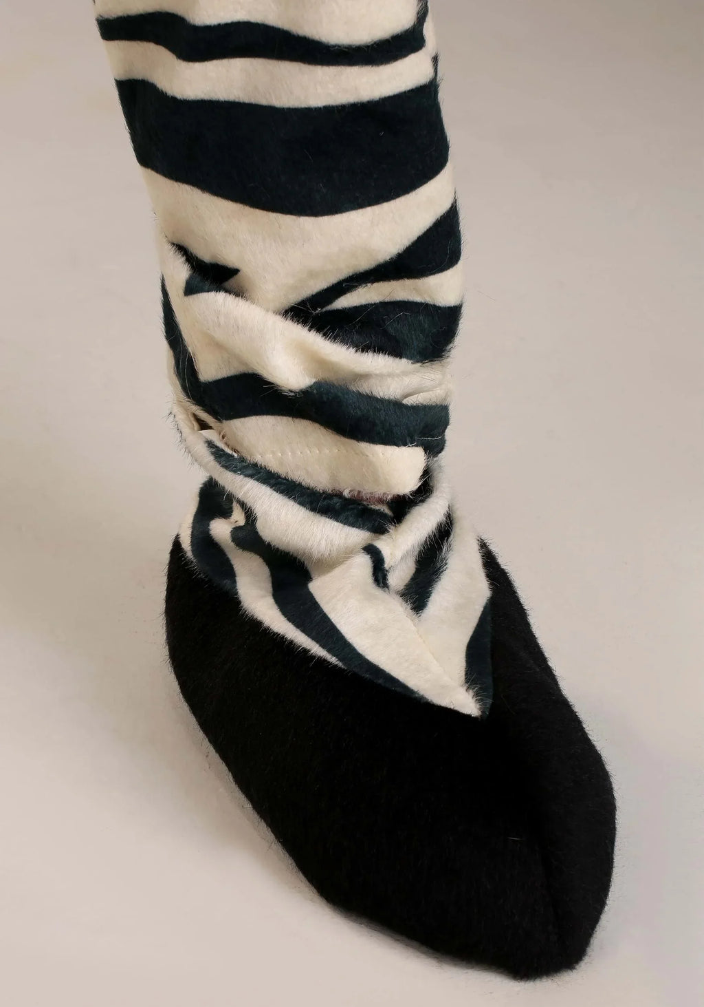 Adult Zebra Suit with Mouth Mover Mask - Exclusive Design