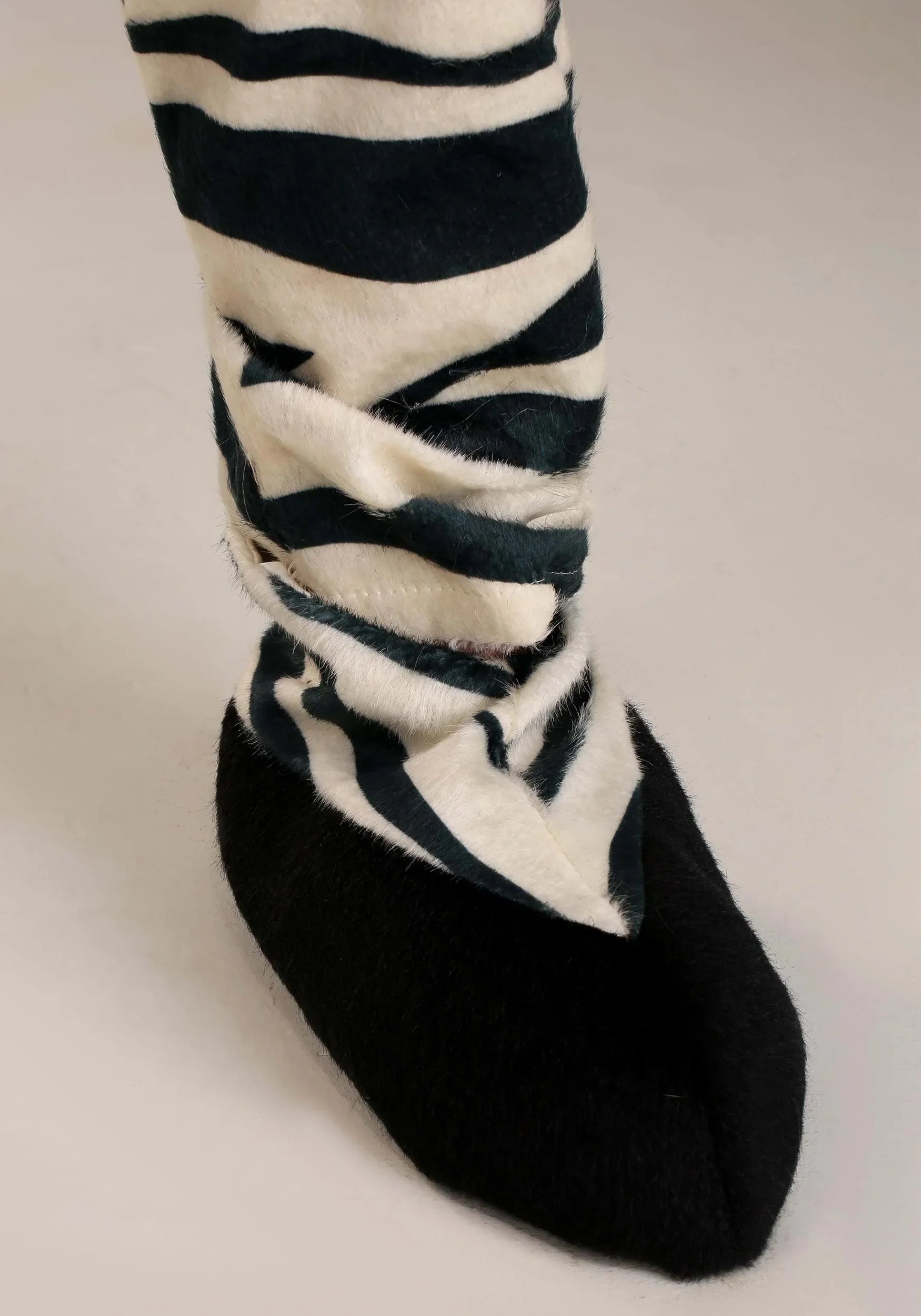 Adult Zebra Suit with Mouth Mover Mask - Exclusive Design