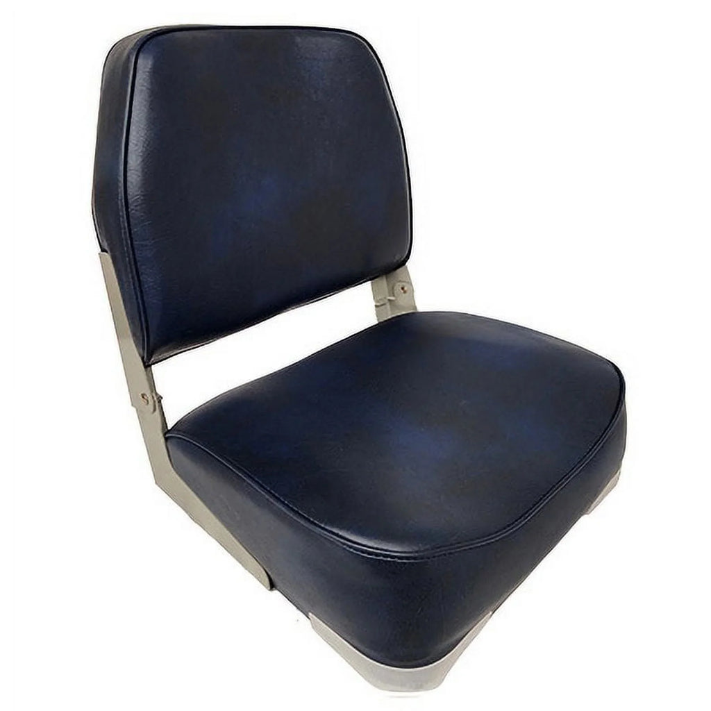 Stylish Boat Seat Low Back Fold Down Marine Boating Bass Fishing Pontoon 1003-AD NAVY
