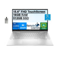 2021 Envy 2-in-1 15.6" FHD Touchscreen Laptop Computer, 11th Gen i7-1195G7, 16GB RAM, 512GB PCIe SSD, Backlit Keyboard, Iris Xe Graphics, HD Webcam, Win 11, Silver, 32GB USB Card - Exclusive Design