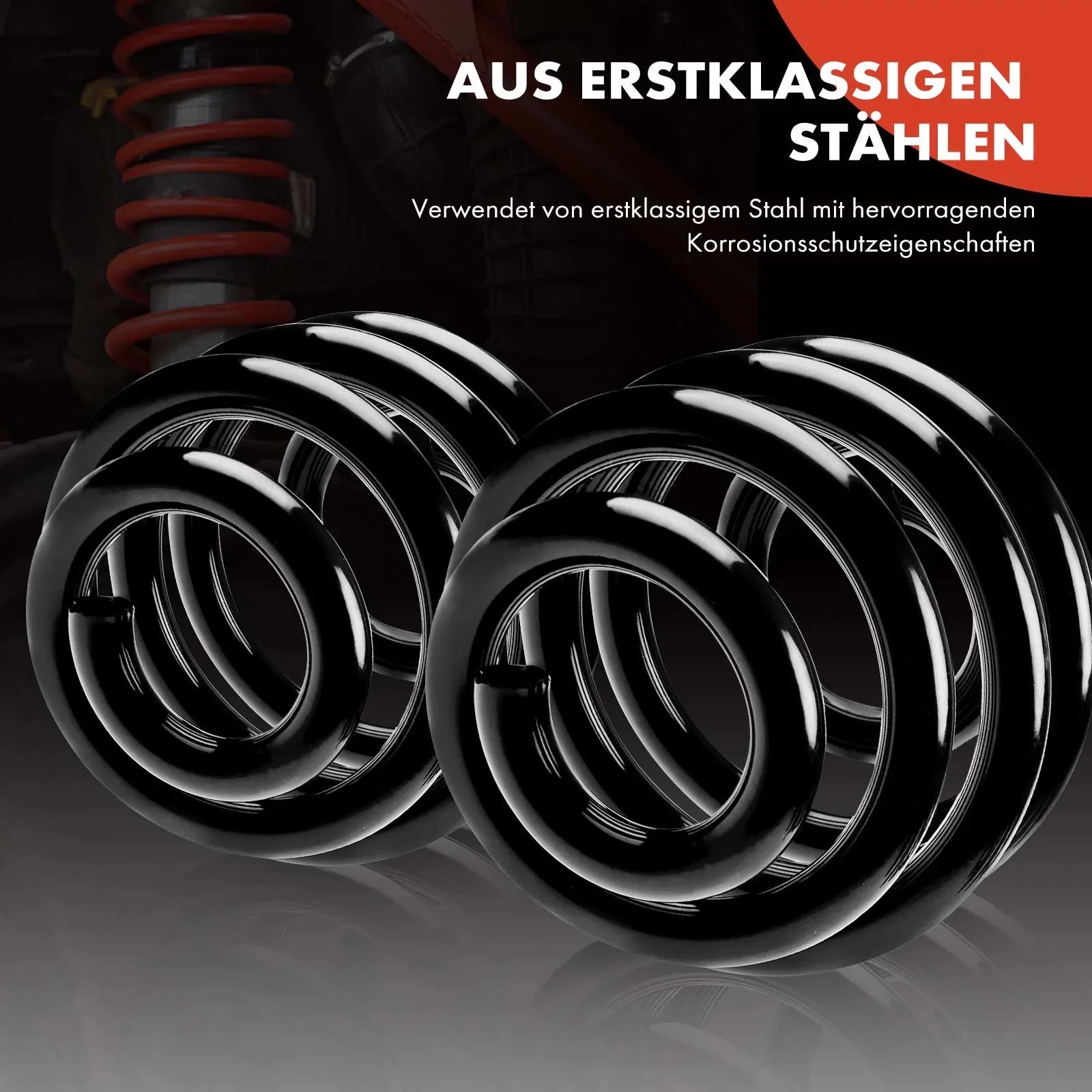 A-Premium 2Pcs Front Suspension Coil Spring Set Compatible with Ford Mustang 2011 2012 2013 2014 3.7L 5.0L, Driver and Passenger Side, Replace# AR3Z5310A, BR3Z5310A
