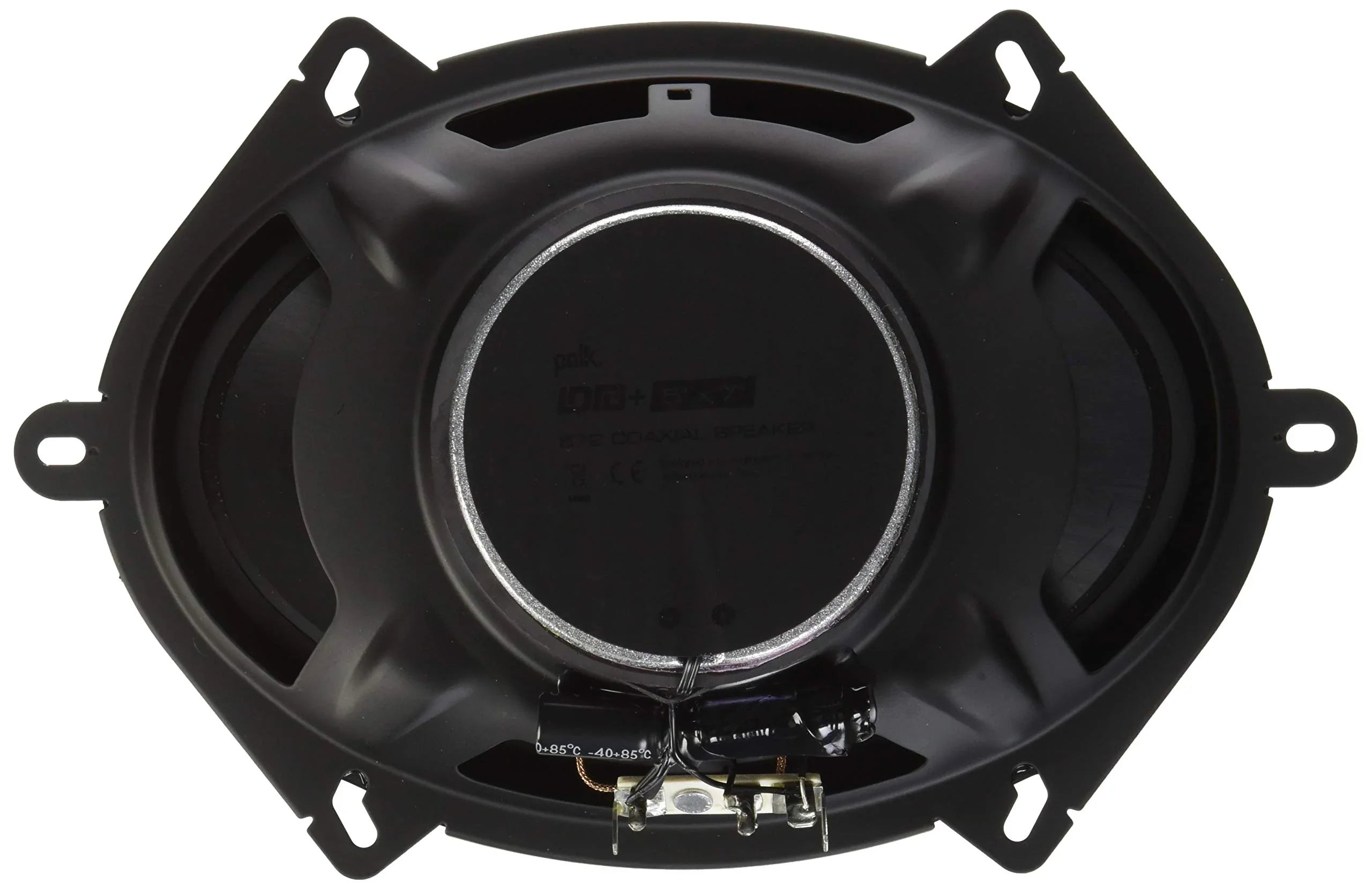 Stylish POLDB572 Polk Audio DB572 DB+ Series 5"x7" Coaxial Speakers with Marine Certification, Black