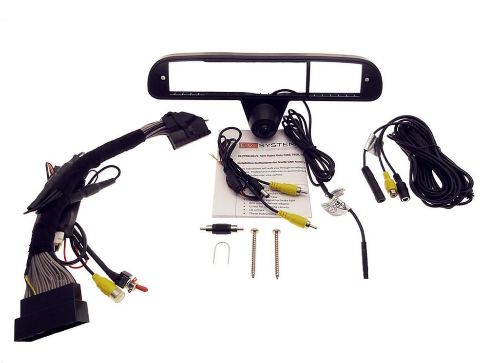 OE Fit 3rd Brake Lamp Camera Kit fits 2013-2016 FordÂ® Super Duty Trucks w Factory Camera and 8" Factory Display