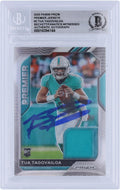 Tua Tagovailoa Miami Dolphins Autographed 2020 Panini Prizm Premier Jerseys Relic #2 Beckett Fanatics Witnessed Authenticated 10 Rookie Card - Fanatics Authentic Certified