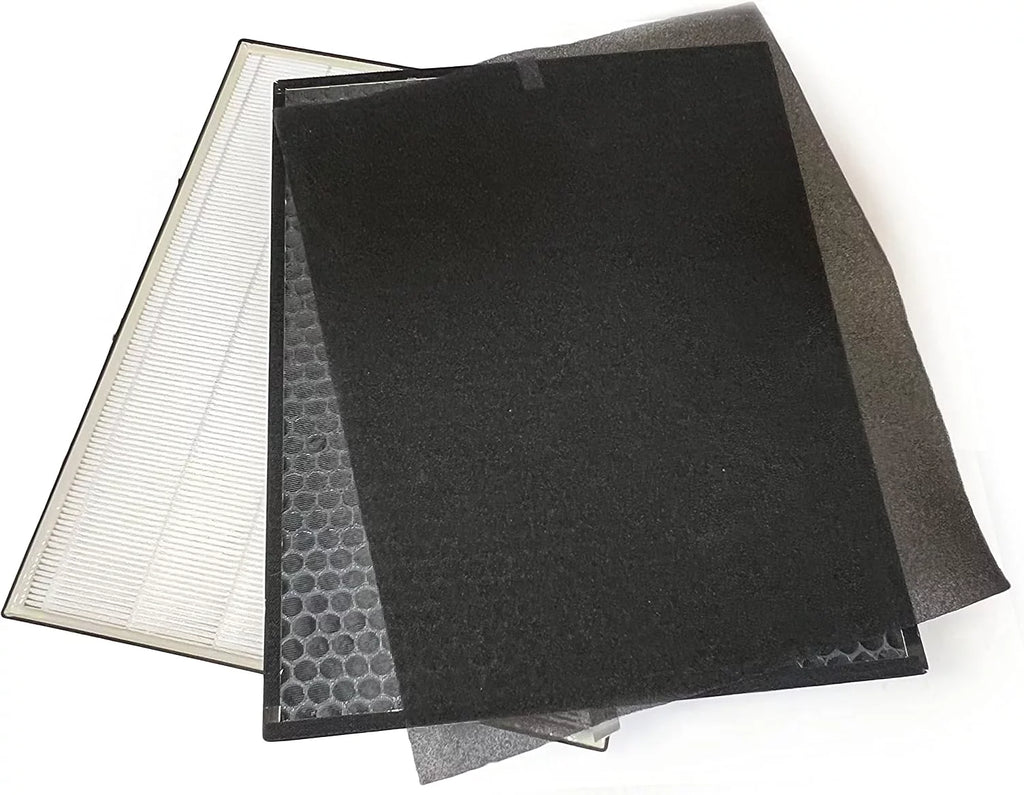 Stylish HEPA Filter Carbon Replacement Set For Air Dr. Air Purifier AD3000 AD3000M Includes (1) HEPA (2) Carbon VOC Filters (4) Pre Filters