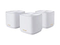 Stylish ZenWiFi AX1800 Dual-Band Mesh WiFi 6 System (XD4) - 3 Pack White, coverage up to 4,800 sq.ft & 25+ devices, 1800Mbps, AiMesh, Lifetime Free Internet Security, Parental Control, Easy Setup