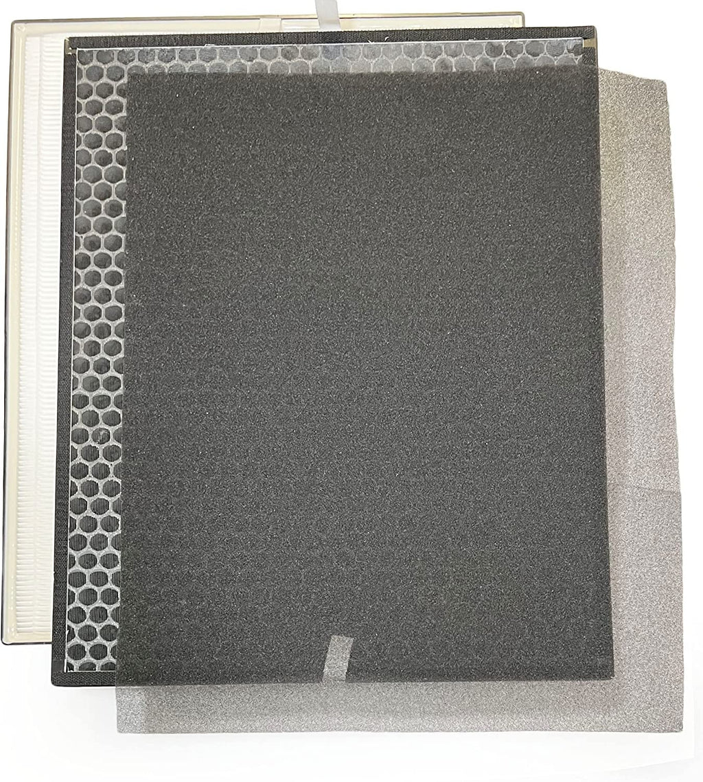Stylish HEPA Filter Carbon Replacement Set For Air Dr. Air Purifier AD3000 AD3000M Includes (1) HEPA (2) Carbon VOC Filters (4) Pre Filters