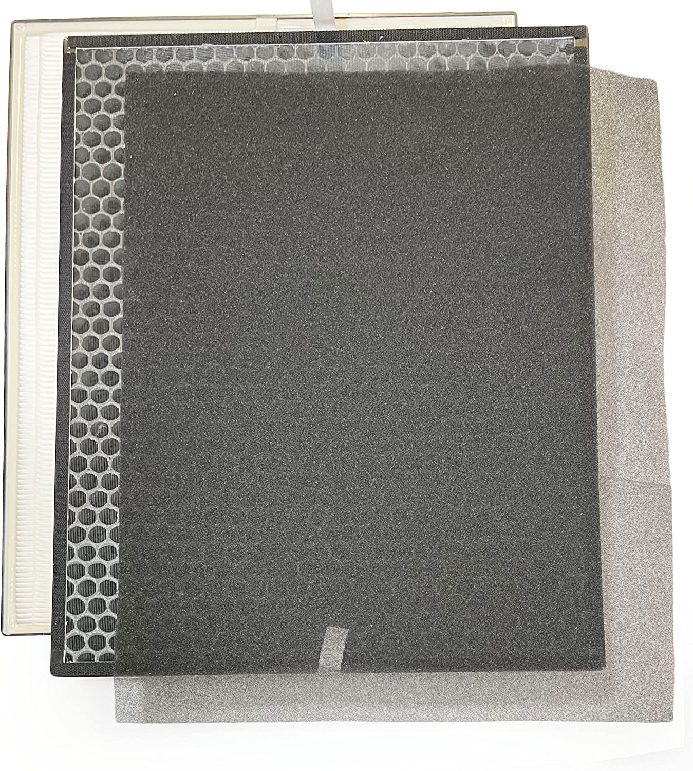 Stylish HEPA Filter Carbon Replacement Set For Air Dr. Air Purifier AD3000 AD3000M Includes (1) HEPA (2) Carbon VOC Filters (4) Pre Filters