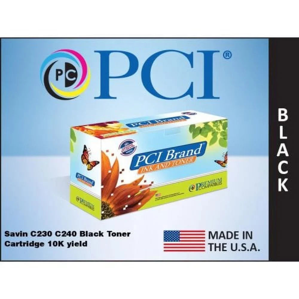 PCIÂ® Brand Savin C9120 9125 Black Toner Cartridge 10K Yield (C9120B-PCI) - Exclusive Design